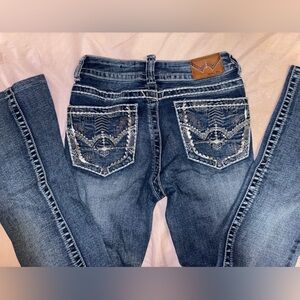 Embroidered bootcut jeans